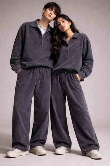 Conjunto vaquero carbón