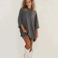 Breezy Lounge Duo – Oversized Shirt & Shorts Set for Ultimate Comfort!