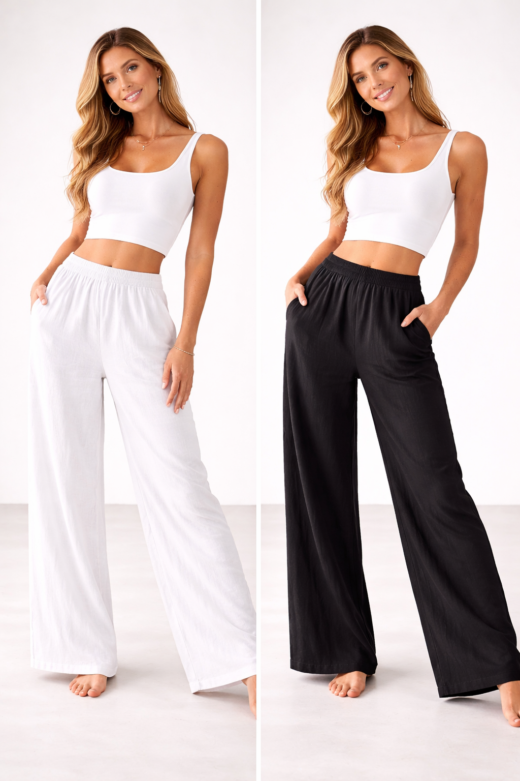 Loose Casual Everyday Commuter Style For Women Straight-leg